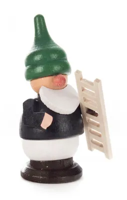 Obrázek produktu pro Miniaturní figurka trpaslíka s žebříkem ŠxVxH 3x6x3cm NOVINKA
