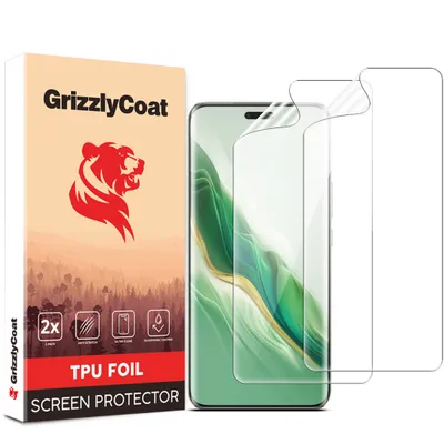 Produktbild von GrizzlyCoat HONOR Magic 6 Pro Hydrogel TPU Displayschutz - Hüllenfreundlich (2er Pack)