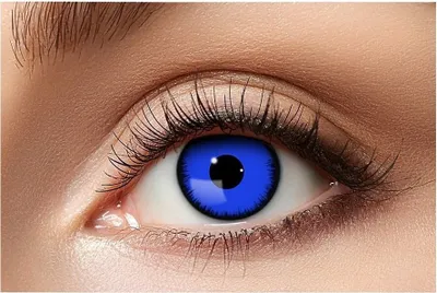 Produktbild von Blauer Engel - Horror Halloween Kontaktlinsen