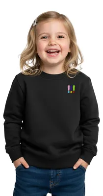 Produktbild von Spreadshirt Die Drei Ausrufezeichen Logo Stick Kinder Premium Pullover, 158/164 (12 Jahre), Schwarz