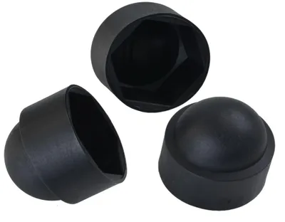 Produktbild von 50 Stück Sechskant Schutzkappe M5 - Schlüsselweite 8mm, Farbe schwarz - Abdeckakppen