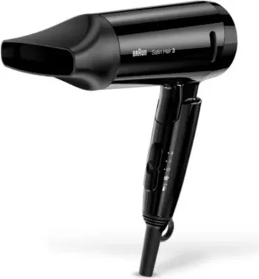 Immagine prodotto di Braun Satin Hair 3 HD350 - Nero - Monocromatico - Anello di sospensione - Cursore - 1600 W - 1 pezzo(i) (BRHD350E)