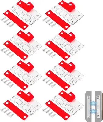 Obrázek produktu pro Magnetické zámky na dveře Famanu – 8 kusů, dvojité magnety pro snadnou instalaci a robustní zamykání dveří