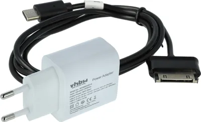 Produktbild von vhbw 2-tlg. Lade-Set kompatibel mit Apple iPhone 13 Pro, 11 Pro Max, 13, 12 Pro, 12 Pro Max, 12, 11, 12 mini, 13 Mini - 1x Netzteil, 1x USB-C Kabel