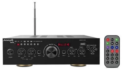 Immagine prodotto di Audibax Miami: Amplificatore karaoke Bluetooth, 100W + 100W. Include telecomando