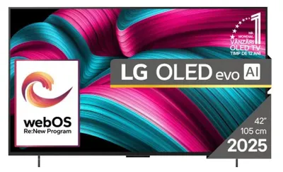 Produktbild von LG OLED evo AI OLED42C51LA, 106,7 cm (42"), 3840 x 2160 Pixel, OLED evo, Smart-TV, WLAN, Schwarz