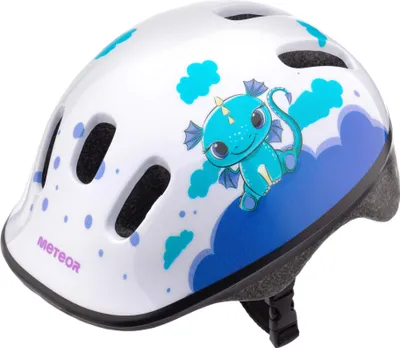Image de Meteor casque de protection, casque enfant, casque vélo, patins à roulettes, KS06 casque enfant vélo casque, taille S 48-52 cm Dragon