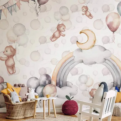 Produktbild von Vlies Fototapete - Bears in the Sky 300x210 cm Für Kinder e-C-10071-a-a
