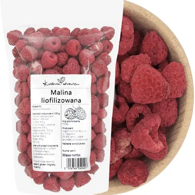 Produktbild von Himbeeren Gefriergetrocknete 50g Ganze Früchte Snack Müsli Joghurt Dessert