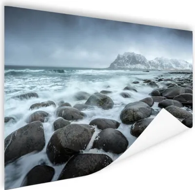 Produktbild von MuchoWow® Poster Meer - Stein - Himmel 120x80 cm - Bilder