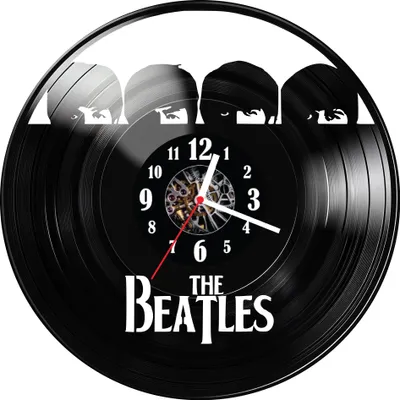 Zdjęcie produktu dla Zegar ścienny z płyty winylowej The Beatles 1256.14