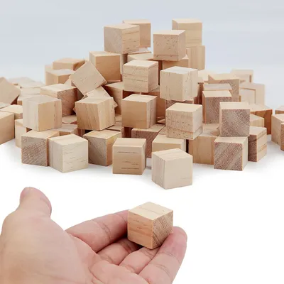 Immagine prodotto di Set di 60 blocchi di legno per progetti creativi