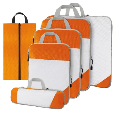 Produktbild von Packwürfel-Kompressionsset - 6-teilig - Orange