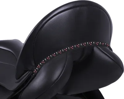 Produktbild von QHP Chianti Sattelschmuck, Größe:Full, Farbe:bordeaux/schwarz