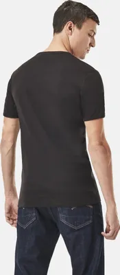 Produktbild von G-Star Herren 2er Pack Slim Crew T-Shirts, Schwarz L
