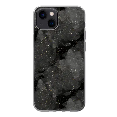 Produktbild von MuchoWow® Handyhülle Schutzhülle Hülle für iPhone 13 mini Marmor - Glitter - Gold - Schwarz - Muster Silikon Softcase Handy Hülle - Softcase