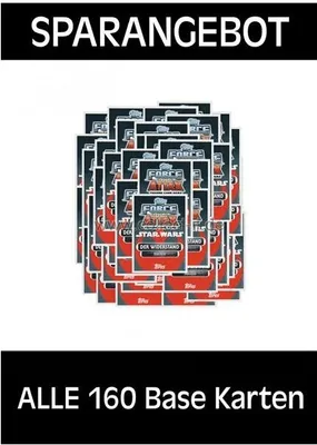 Immagine prodotto di FAMOV4 - Spar 8 - TUTTE le 160 carte base - Tedesco - Star Wars Force Attax - Carte dei film Serie 4