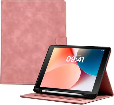 Produktbild von LBH Tablet Schutzhülle für Apple iPad 5/6. Gen Air 1 Air 2 9.7 Zoll Cover Case Schutz Tablet Farbe: Rosa