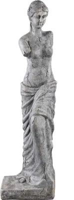 Zdjęcie produktu dla PTMD Przedmiot dekoracyjny Olivette - 27x25x90 cm - Cement - Czarny