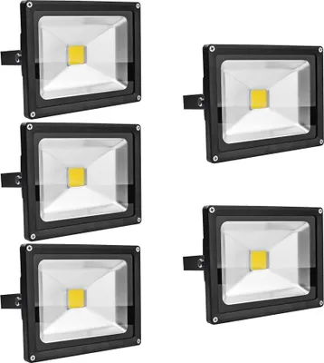 Immagine prodotto di Greenmigo 5 pezzi 20W LED Proiettore Lampada LED da esterno Lampada Bianco freddo 6500K IP65 LED Spot Lampada da giardino