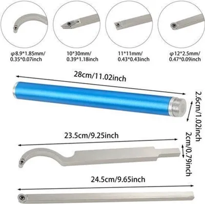 Zdjęcie produktu dla Zestaw wierteł do obróbki drewna - narzędzia do obróbki drewna - rękojeść aluminiowa - do drewna - narzędzia do toczenia