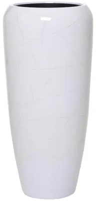 Immagine prodotto di Vaso da fiori CAVITA in fibra di vetro effetto marmo 34x34x75 cm