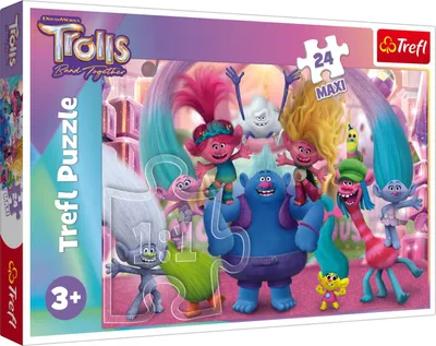 Immagine prodotto di Maxi Puzzle Trefl Trolls, 24 Pz