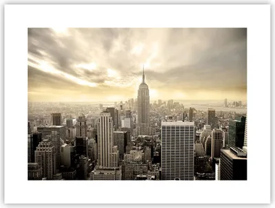 Produktbild von Poster - Poster ohne Rahmen - Stadt Wolkenkratzer Manhattan New York - 40x30 cm - Wand Bild - Wanddeko - Wandbilder - Kunstposter - Wandposter - Bilder - Kunstdruck - Wandbild - P2XAA40x30-2630