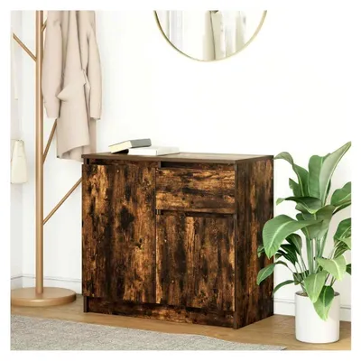 Produktbild von Sideboard mit Schublade aus geräucherter Eiche, 71 x 35 x 65 cm