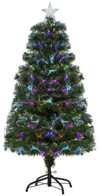 Produktbild von HOMCOM Weihnachtsbaum Christbaum 1,2 m 130 Zweige mehrfarbige Lichteffekte