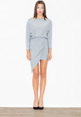 Produktbild von Figl Minikleid für Frauen Engrengwain M475 grau XL