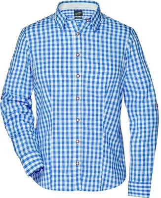 Produktbild von Ladies' Traditional Shirt royal/white, Gr. XL