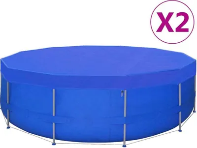 Obrázek produktu pro Krycí plachty na bazén 2 ks PE kulaté 540 cm 90 g/m²
