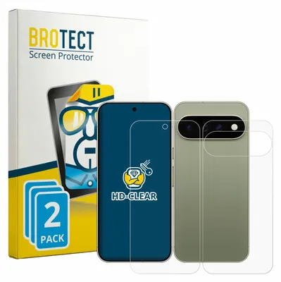 Produktbild von 2x Für Google Pixel 11 Pro XL (Display+Rückseite) Schutzfolie BROTECT Displayschutz Display Schutz Folie Klar Transparent