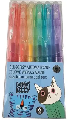 Produktbild von Glitzernde Gelstifte Genius Kitty, 6 Farben – "Das gelobte Land"