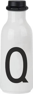 Produktbild von Design Letters Trinkflasche Schwarz Weiß 0,5 Liter 20202500-Q