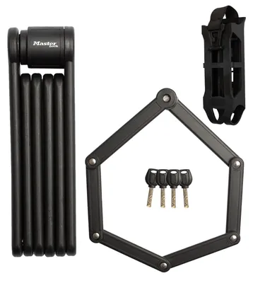 Immagine prodotto di Folding Bike Lock - MASTER LOCK - 8335EURDPRO - Hardened Steel. 4Keys. Bracket Included