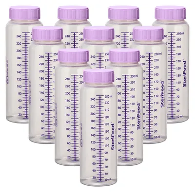 Produktbild von Sterifeed Sterile Einweg-Babyflasche, 250ml, 10 Stück