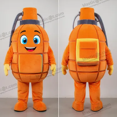 Immagine prodotto di Costume MASTICOT a forma di bomba arancione imbottita