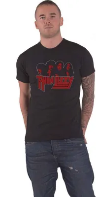 Produktbild von Thin Lizzy - T-Shirt Logo für Herren/Damen Uni RO4355 (M) (Schwarz)