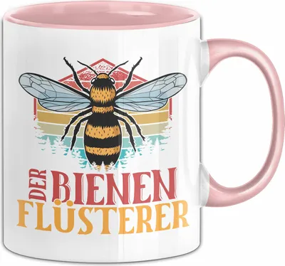 Produktbild von Imker Tasse Geschenk Bienen Honig Der Bienen-Flüsterer Bienen-Liebhaber Imkerei (Rosa)