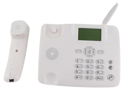 Zdjęcie produktu dla Stacjonarny telefon bezprzewodowy, telefon biurkowy 2G, obsługujący pasma GSM 850/900/1800/1900 MHz, karta SIM, bezprzewodowy, z anteną, budzik radiowy, funkcja SMS, do użytku domowego, w call center, biurze, firmie, hotelu