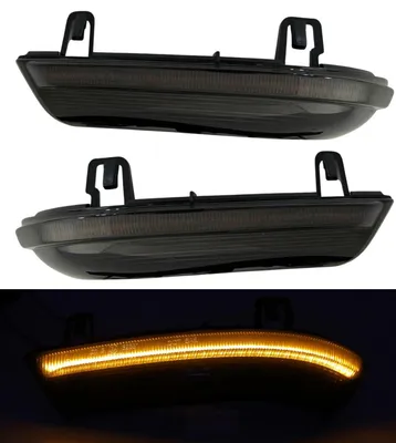 Produktbild von Spiegel LED Blinker schwarz Smoke für VW Golf 6 5 6 Plus Jetta Skoda Superb
