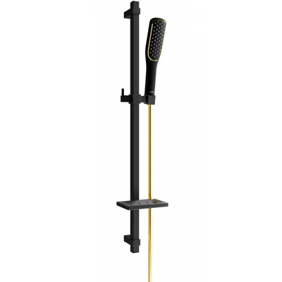 Obrázek produktu pro Mexen DQ49 posuvný sprchový set, Černá/Zlatá - 785494581-57