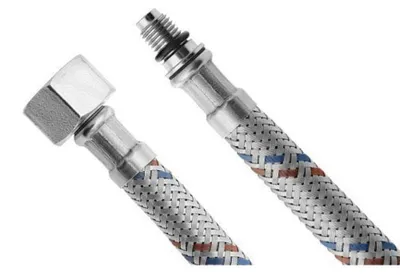 Immagine prodotto di Tubo flessibile, acciaio inox M10x1/2", 40 cm
