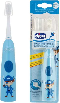 Zdjęcie produktu dla CHICCO | Wymienne doczepiane szczotki - Zestaw 2 - Biały - Dla dzieci w wieku od 3 lat - Delikatne czyszczenie