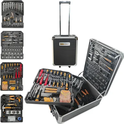 Produktbild von ANDIARBEIT® Werkzeugkoffer Trolley 1000-tlg. schwarz AND-2