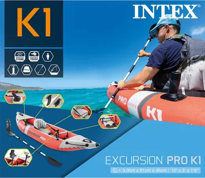 Immagine prodotto di INTEX kayak gonfiabile Excursion Pro K1 305x91x46 cm