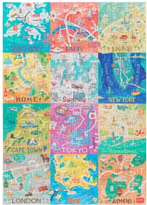 Produktbild von Legami Cities Puzzle Mehrfarbig Kinder Mehrfarbig One Size