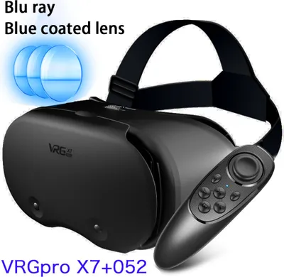 Image de VRG Pro X7 VR Lunettes Blue Light Eye Protective Virtual Reality Helmet Compatible pour 5-7 pouces Intelligent Telephone Light +052